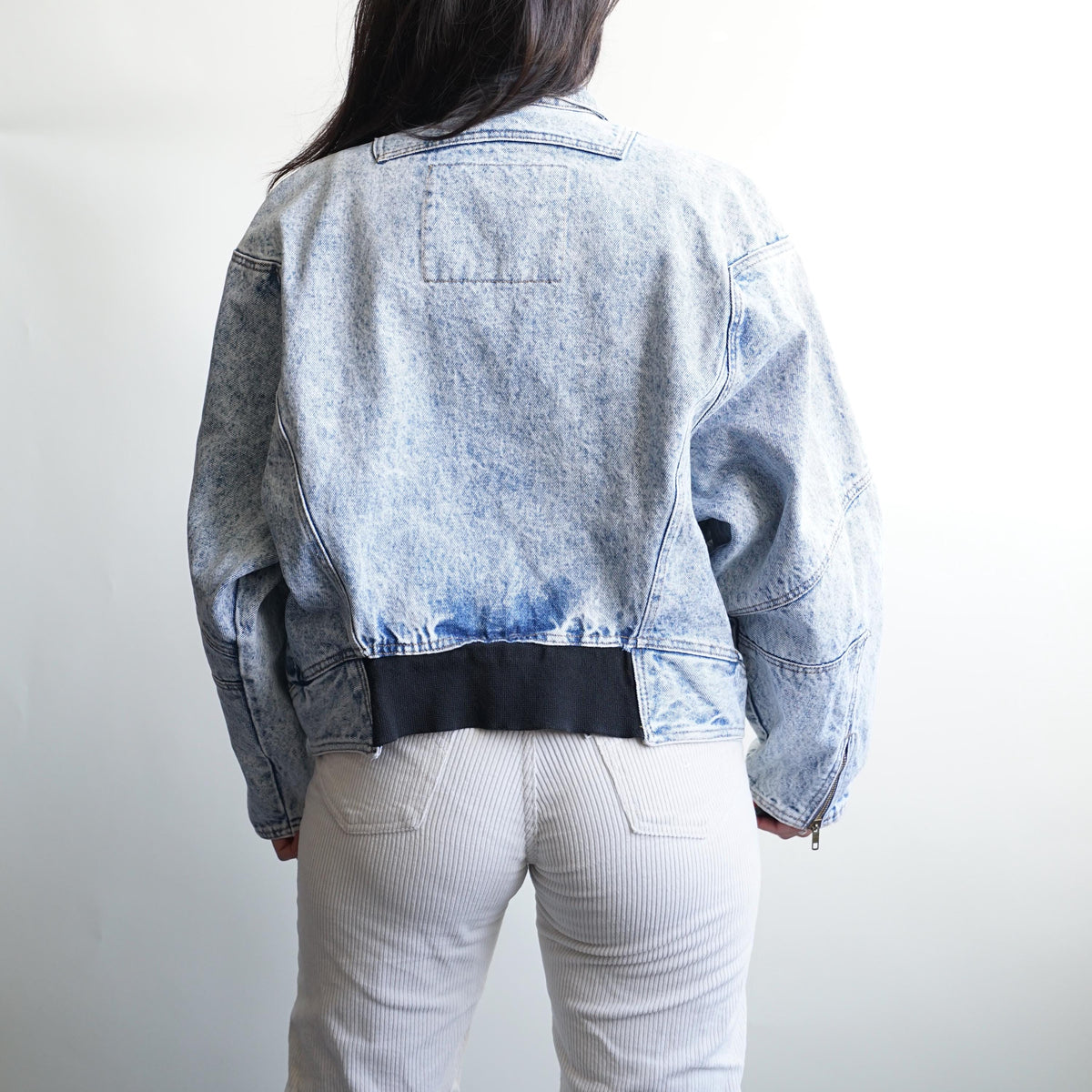 Vintage 80s Denim jacket Size S acid wash