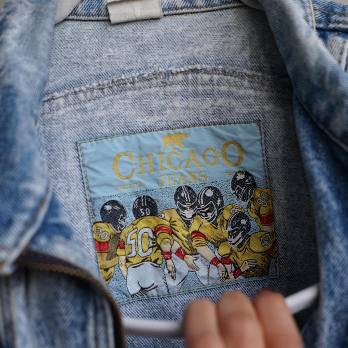 Vintage 80s Denim jacket Size S acid wash