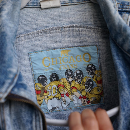 Vintage 80s Denim jacket Size S acid wash