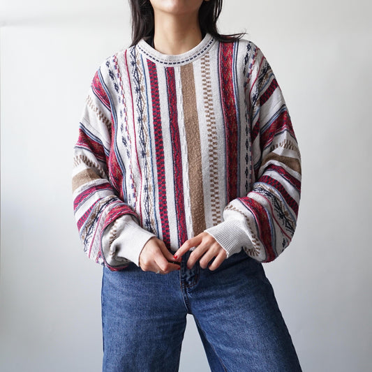 Vintage 80s Sweater size XL cotton mix