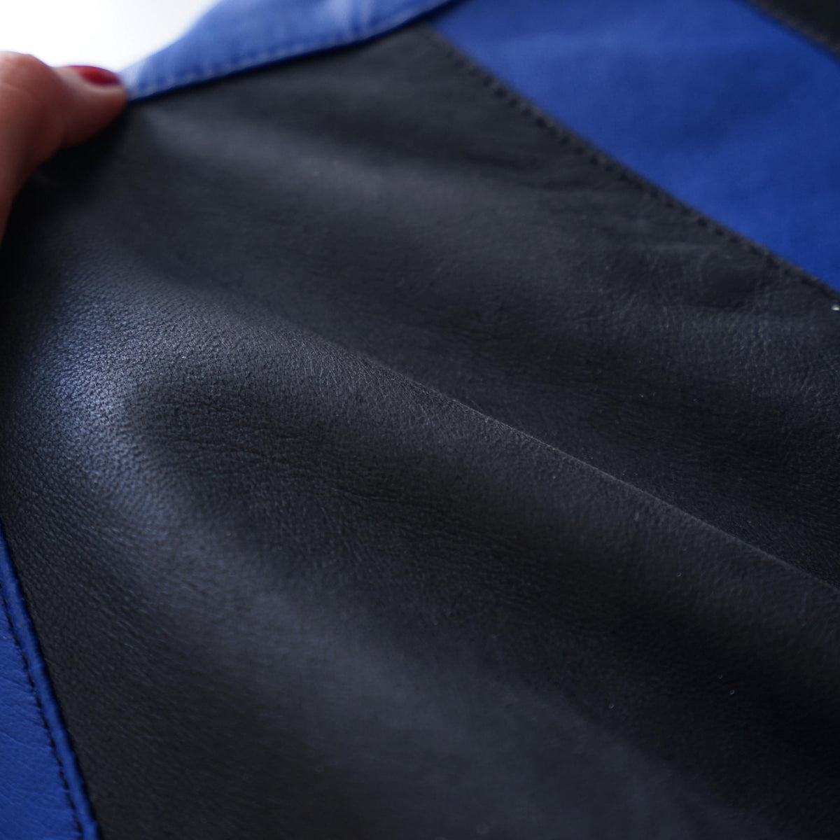 Vintage 80s leather jacket size M biker
