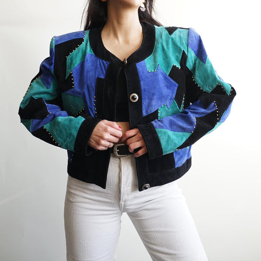Vintage 80s leather jacket size M Dino'z