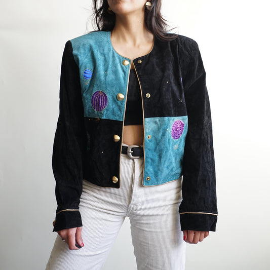 Vintage 80s leather jacket size S Dino'z