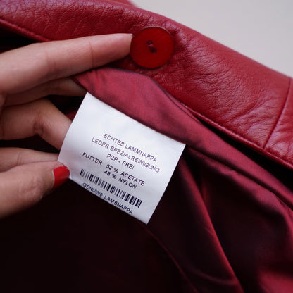 Vintage 90s leather jacket size XS-S