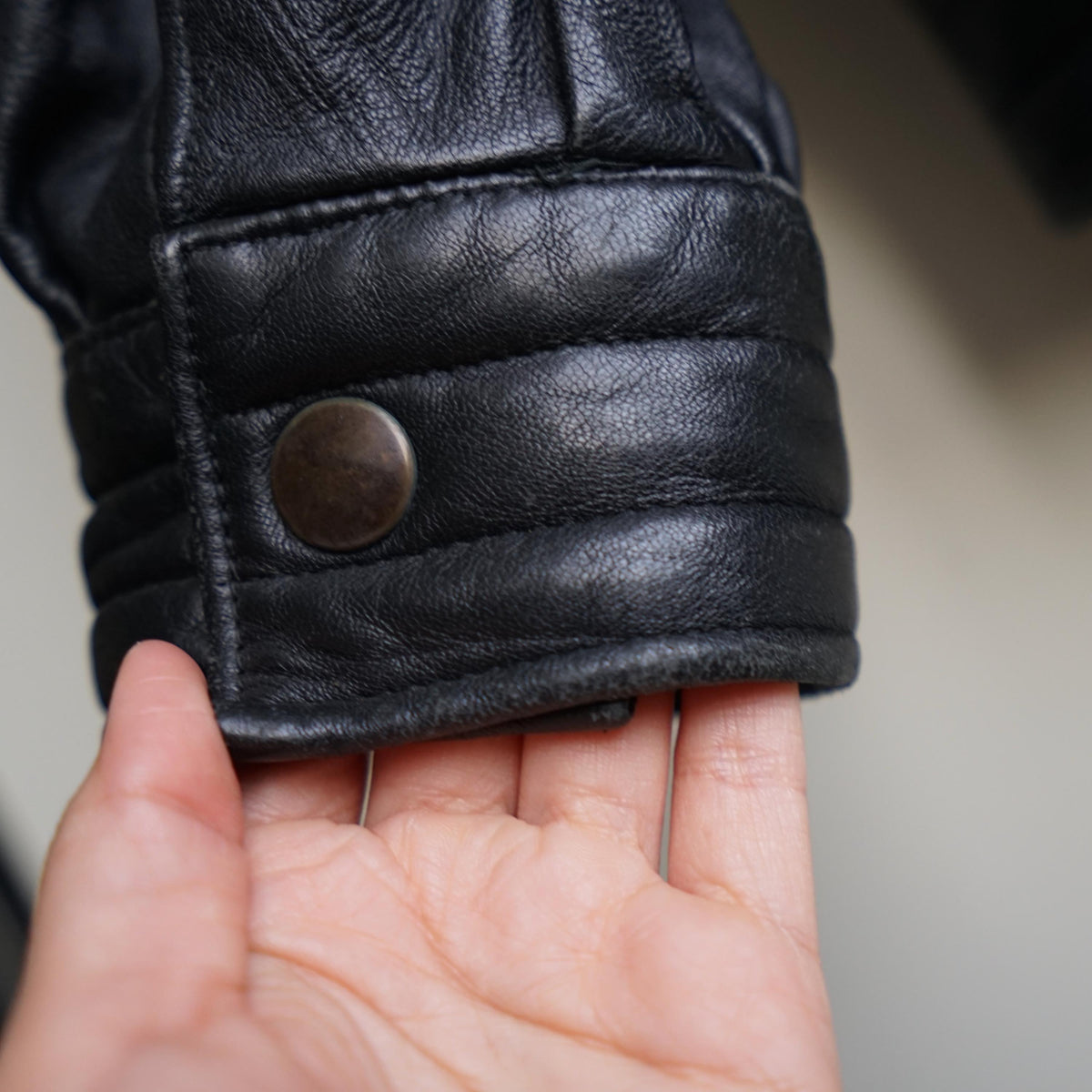 Vintage 80s Leather Jacket Size L