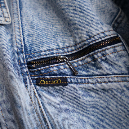 Vintage 80s Denim jacket Size S acid wash