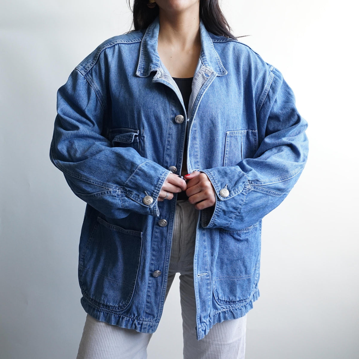 Vintage 90s Denim jacket Size M Rifle