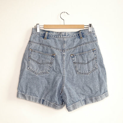 Vintage light blue Denim Shorts  | High waisted Unisex Shorts Gre L