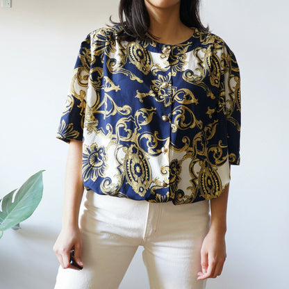 Vintage baroque Blouse Size S-M