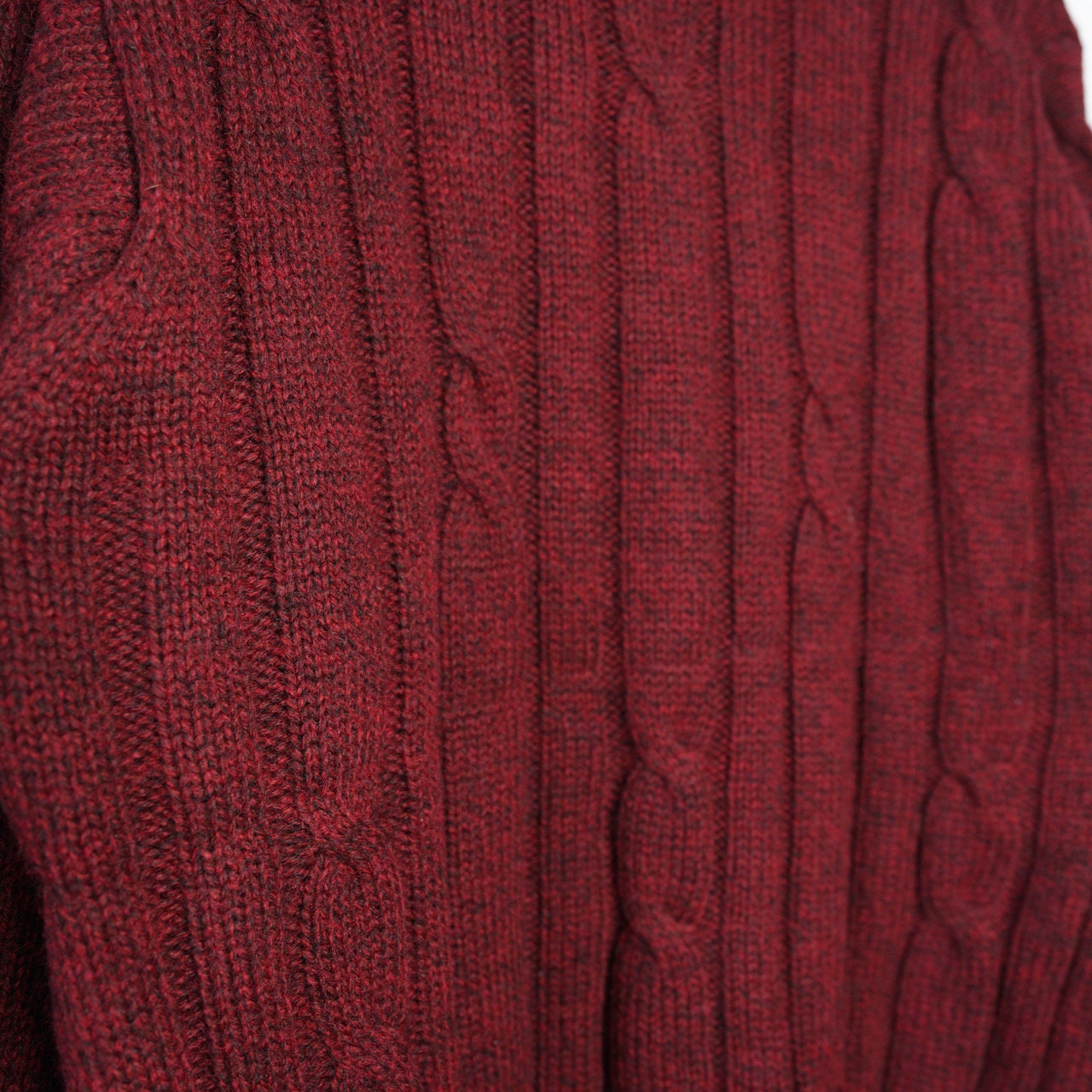 Vintage red wool Pullover Size M red