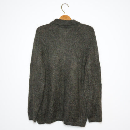 Vintage green Mohair Pullover Size S-M sweater 90s jumper cozy winter pullover