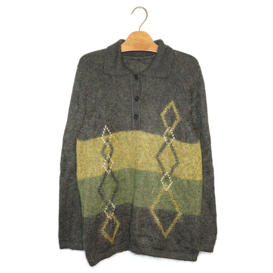 Vintage green Mohair Pullover Men Size S