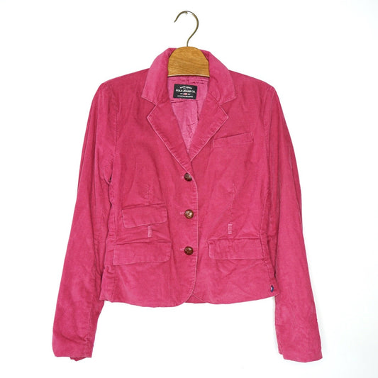 Vintage pink Ralph Lauren Blazer Size XS corduroy blazer bright pink jacket vintage cord blazer