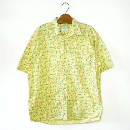 Vintage yellow short sleeved Shirt size M-L
