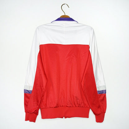 Vintage red white Asics Sport Jacket Size S vintage track jacket red jacket