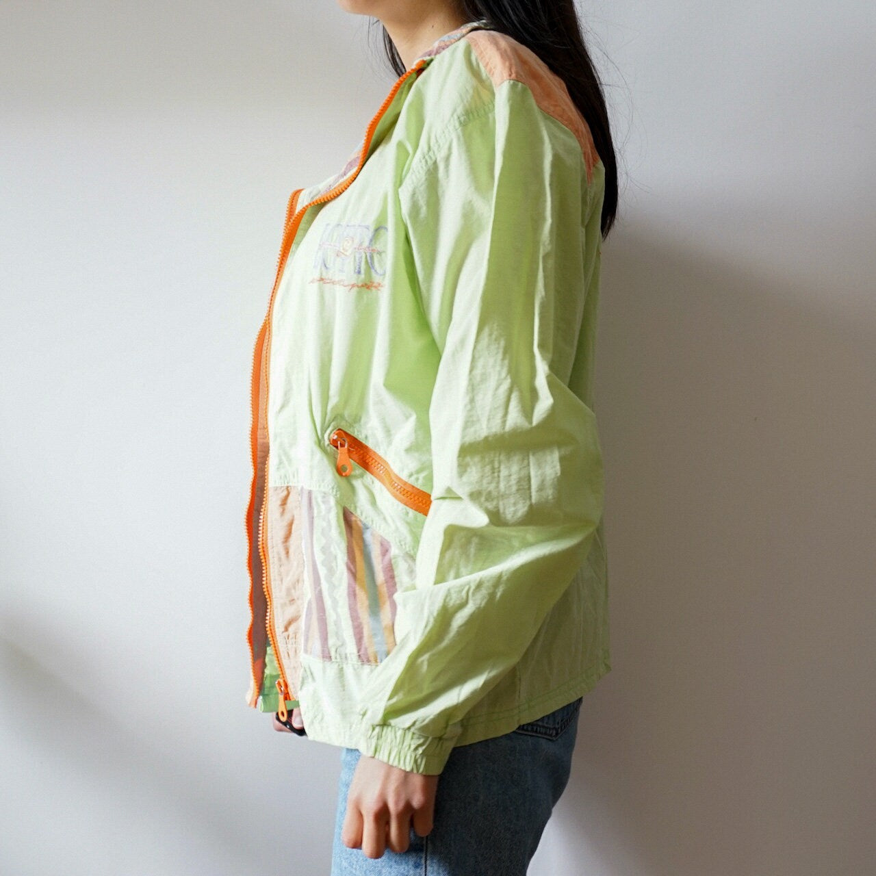Vintage pastel colours Lotto Jacket Size S-M colourful sport jacket 90s sport jacket 80s sport jacket