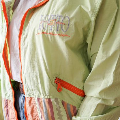 Vintage pastel colours Lotto Jacket Size S-M colourful sport jacket 90s sport jacket 80s sport jacket
