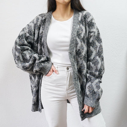 Vintage grey cardigan size L
