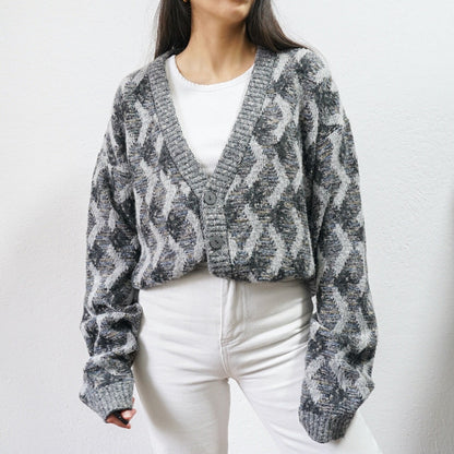Vintage grey cardigan size L