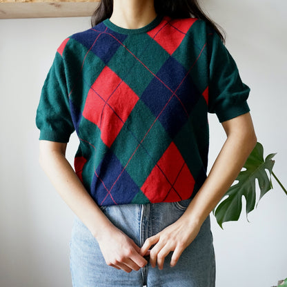 Vintage short sleeve Pullover Size S Scottish