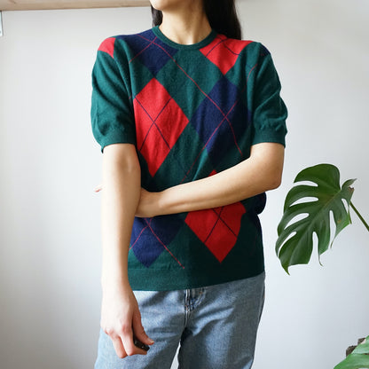 Vintage short sleeve Pullover Size S Scottish