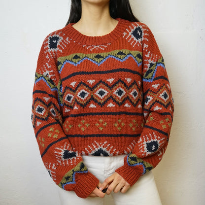 Vintage red Pullover Size M-L