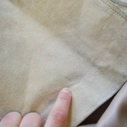 Vintage cream Suede Jacket Size M