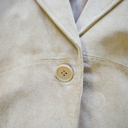 Vintage cream Suede Jacket Size M
