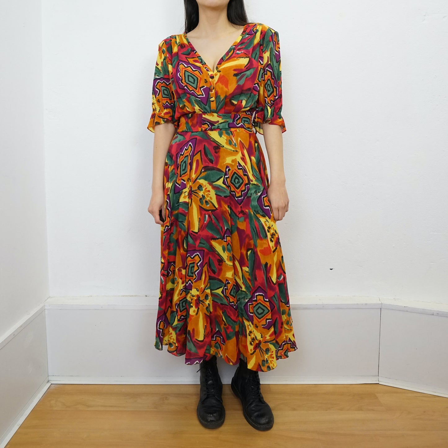 Vintage colorful Dress size M