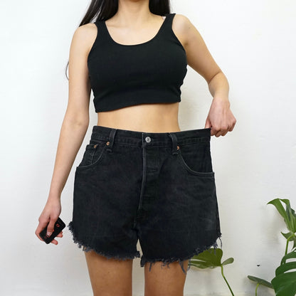 Vintage 501 Levi's denim Shorts Size L black
