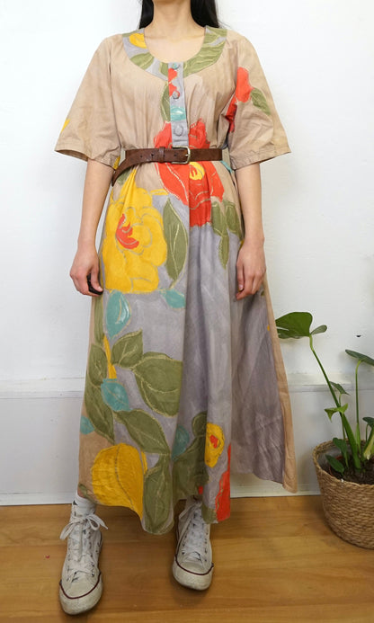 Vintage floral Dress size S-M