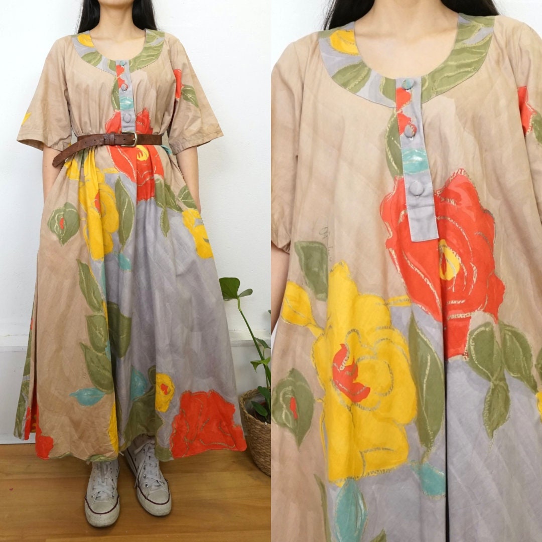 Vintage floral Dress size S-M