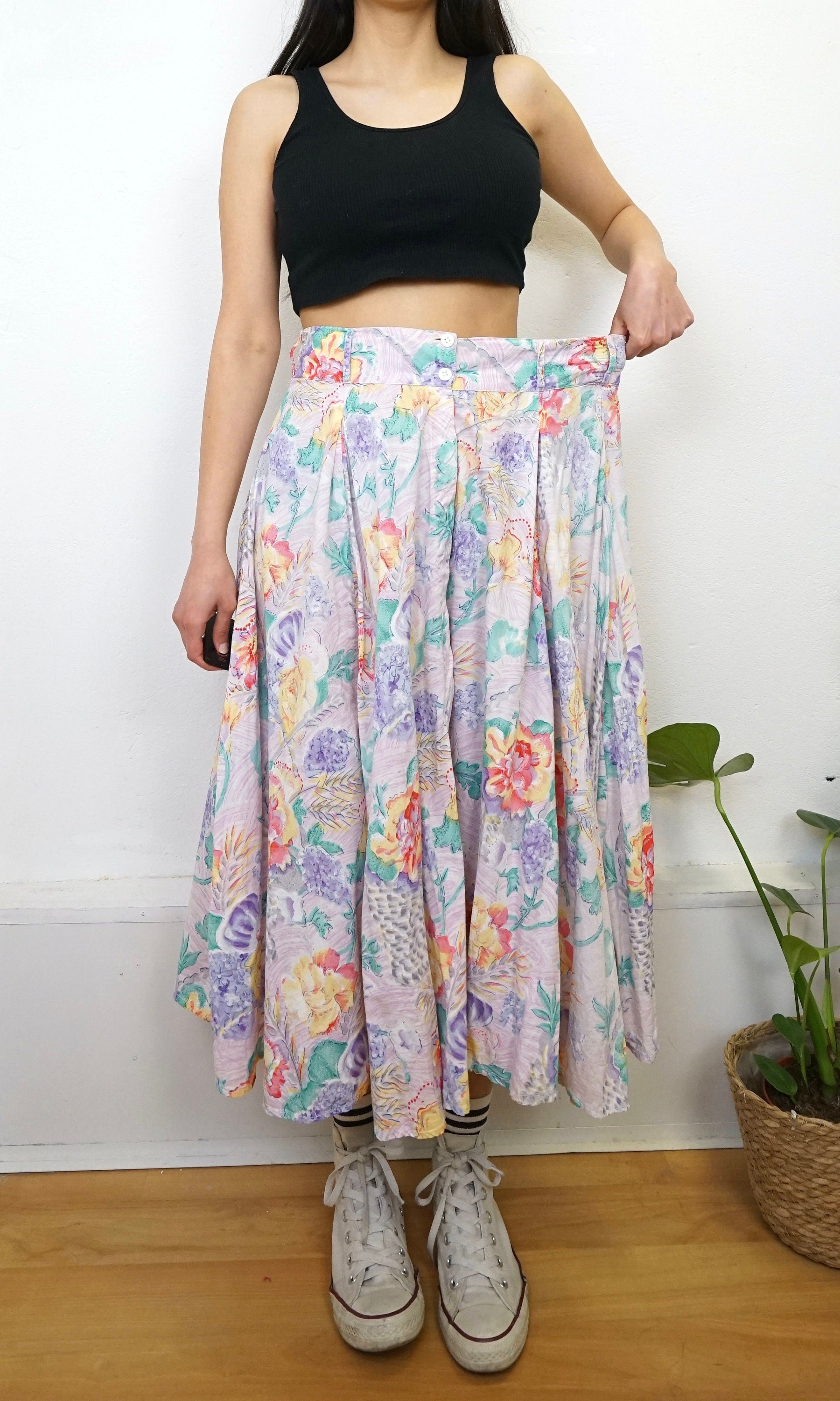 Floral maxi skirt clearance 50