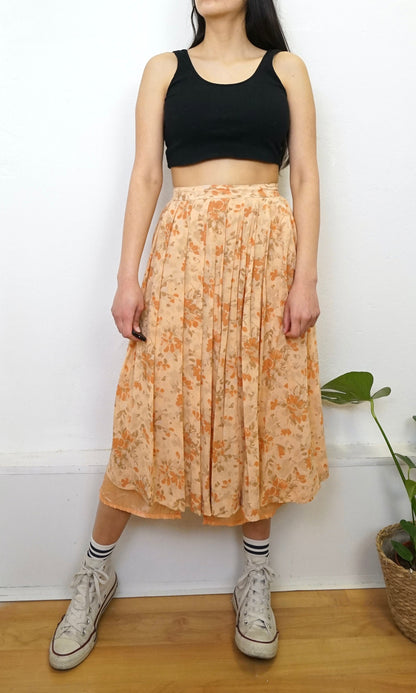 Vintage orange Skirt size XS