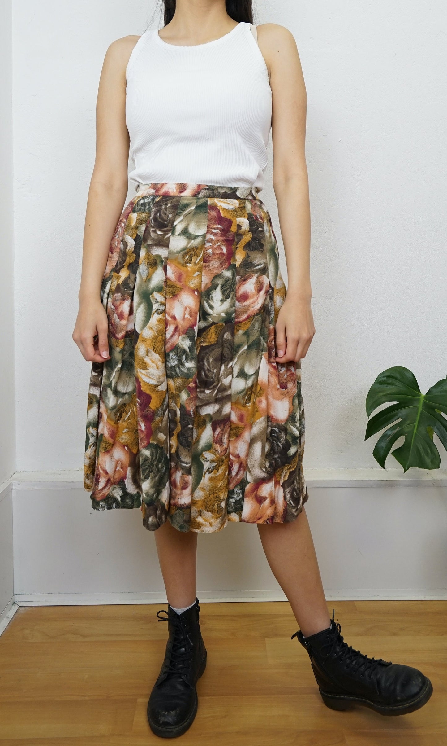Vintage floral Skirt size XS