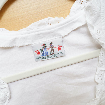 Vintage dirndl Blouse Size M