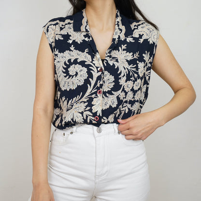 Vintage cropped Blouse size S-M