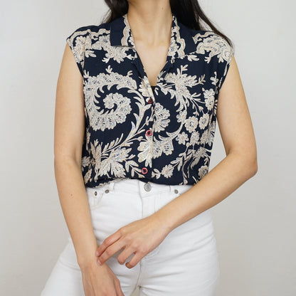 Vintage cropped Blouse size S-M