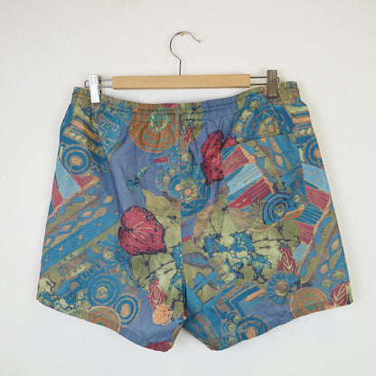 Vintage blue Men Swim Shorts Size L
