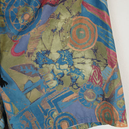 Vintage blue Men Swim Shorts Size L