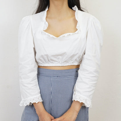 Vintage dirndl Blouse Size M