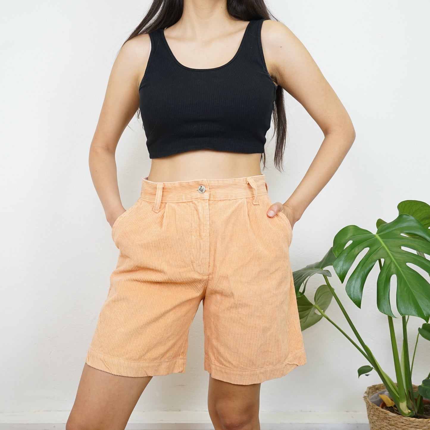 Vintage Cord Shorts Size S high waisted