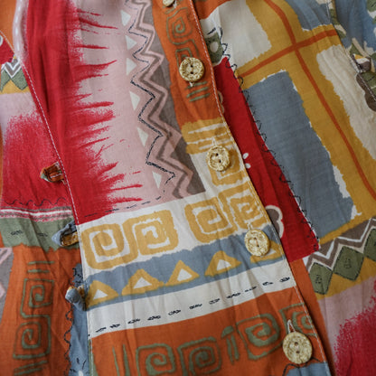 Vintage colorful Dress size M-L