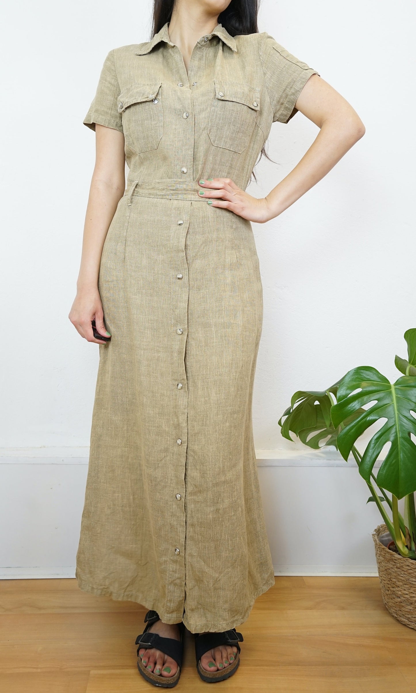Vintage Linen Dress size XS-S