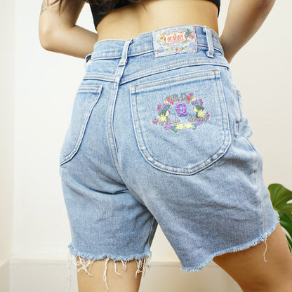 Vintage embroidered denim Shorts Size S