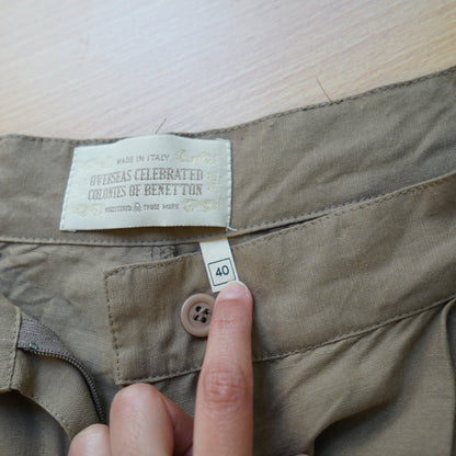 Vintage Benetton Pants size XS linen mix