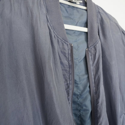Vintage silk Bomber Jacket Men Size L