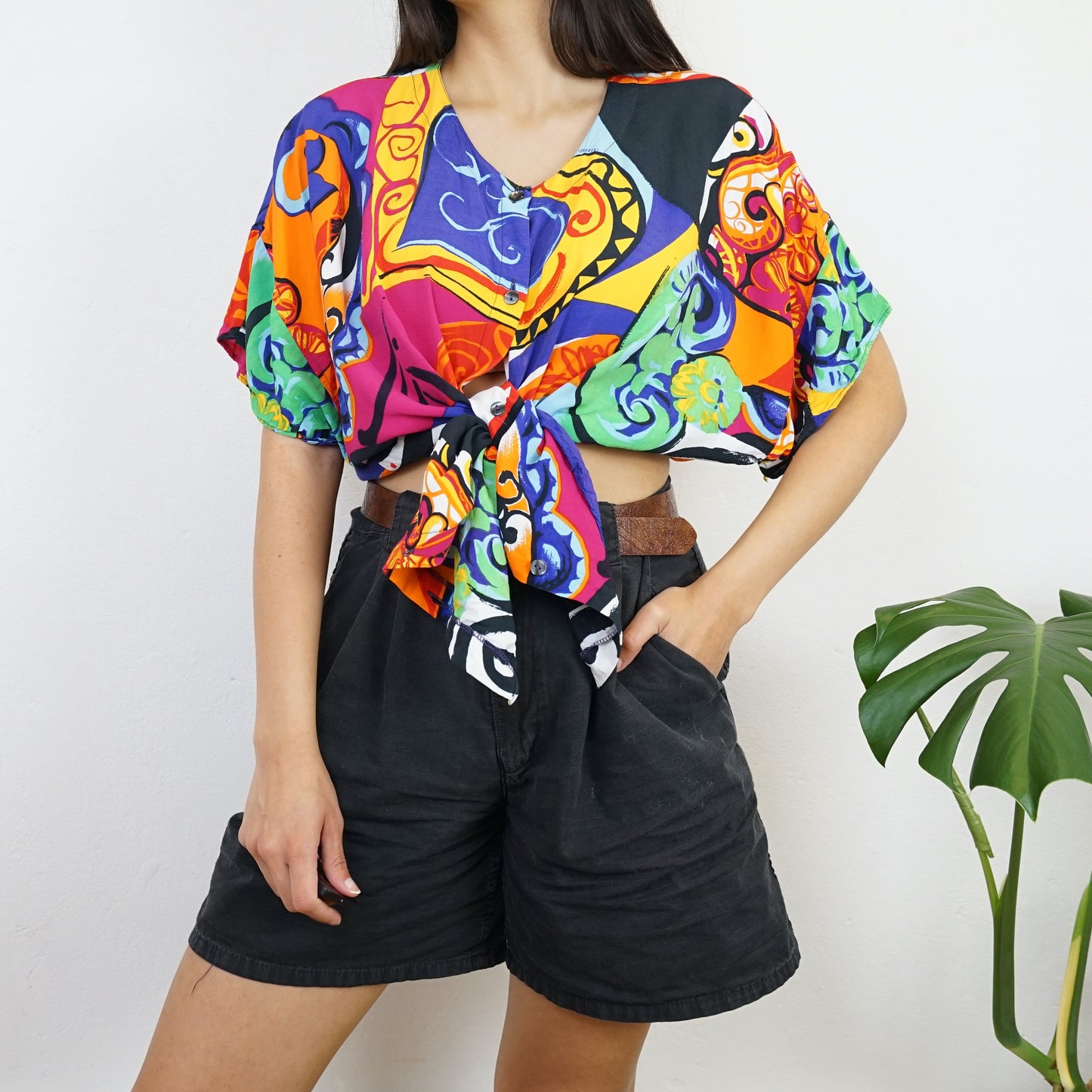 Vintage colorful Blouse size XL-XXL
