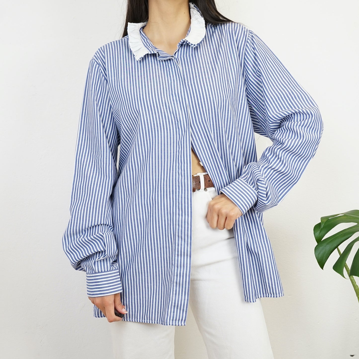 Vintage striped cotton Shirt size L