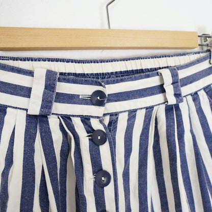Vintage stripes Shorts Size S-M blue